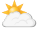 Partly cloudy 
