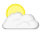 Partly cloudy 